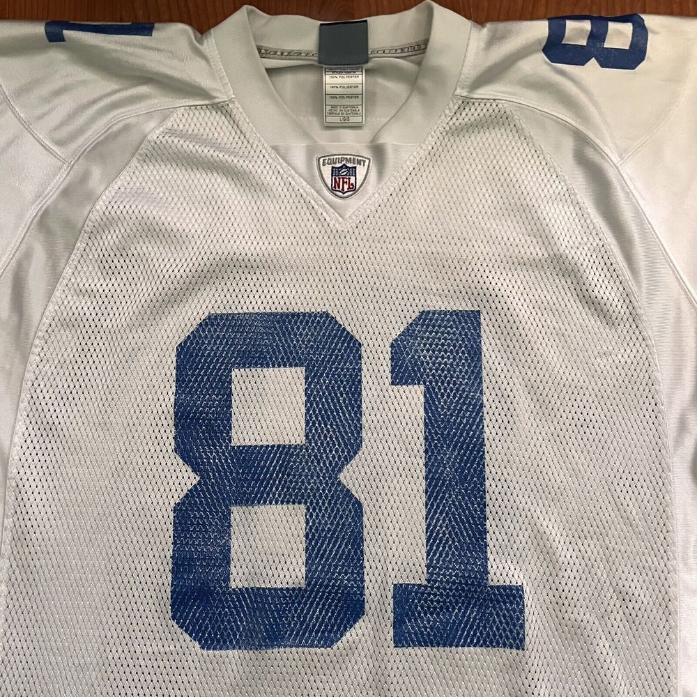 Dallas Cowboys Jersey NFL Reebok Large #81 Terrell Owens On field Mens‎ White - Picture 3 of 6